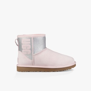 Ugg Classic Mini Sparkle Klassiska Stövlar Dam Rosa (463108GMQ)